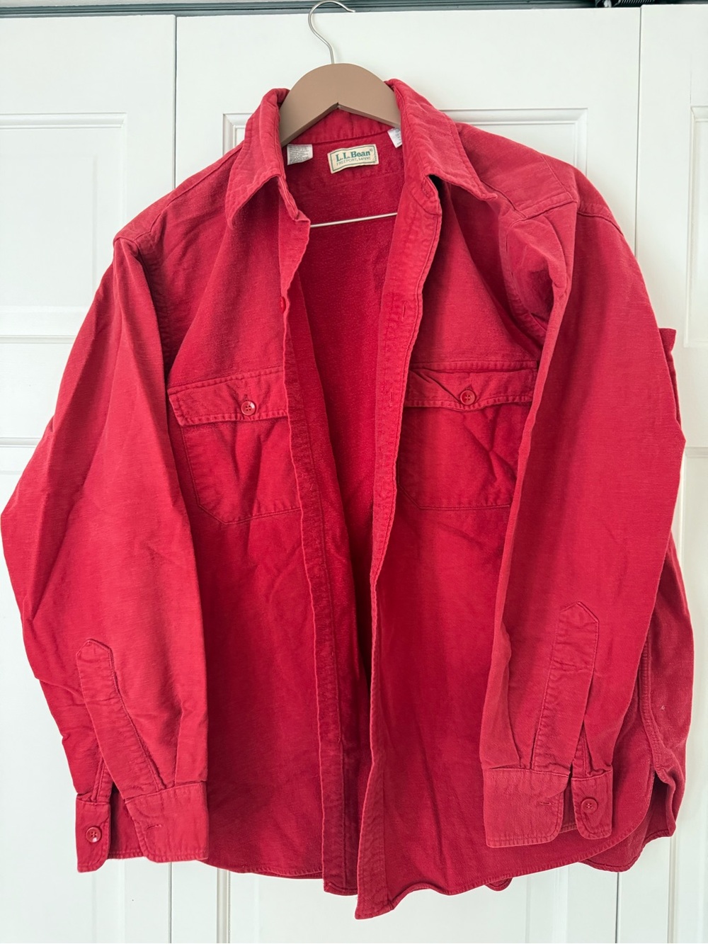 L.L. Bean Men’s Red Chamois Shirt